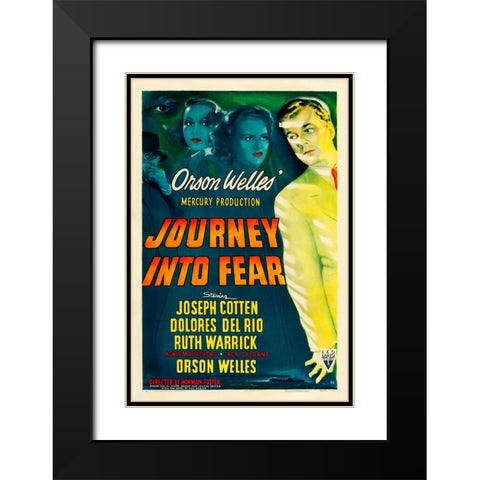 Journey into Fear-1942 Black Modern Wood Framed Art Print with Double Matting by Vintage Hollywood Archive