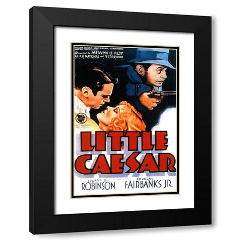 Little Caesar-1931 Black Modern Wood Framed Art Print with Double Matting by Vintage Hollywood Archive