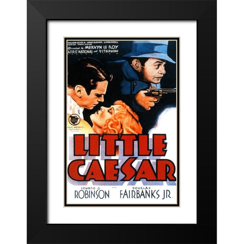Little Caesar-1931 Black Modern Wood Framed Art Print with Double Matting by Vintage Hollywood Archive