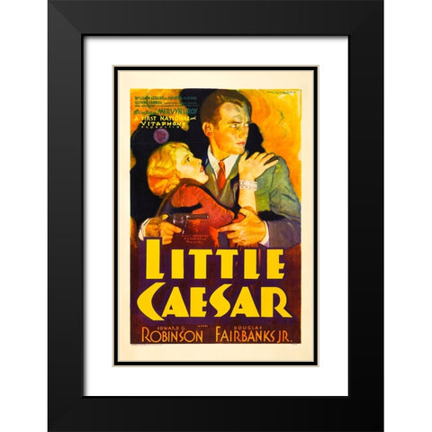 Little Caesar-1931 Black Modern Wood Framed Art Print with Double Matting by Vintage Hollywood Archive