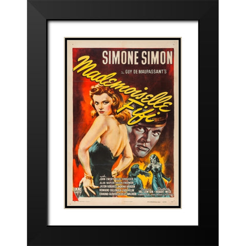 Mademoiselle Fifi-1944 Black Modern Wood Framed Art Print with Double Matting by Vintage Hollywood Archive