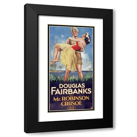Mr Robinson Crusoe-1932 Black Modern Wood Framed Art Print with Double Matting by Vintage Hollywood Archive