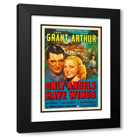 Only Angels Have Wings-1939 Black Modern Wood Framed Art Print with Double Matting by Vintage Hollywood Archive