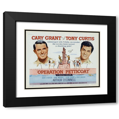 Operation Petticoat Black Modern Wood Framed Art Print with Double Matting by Vintage Hollywood Archive