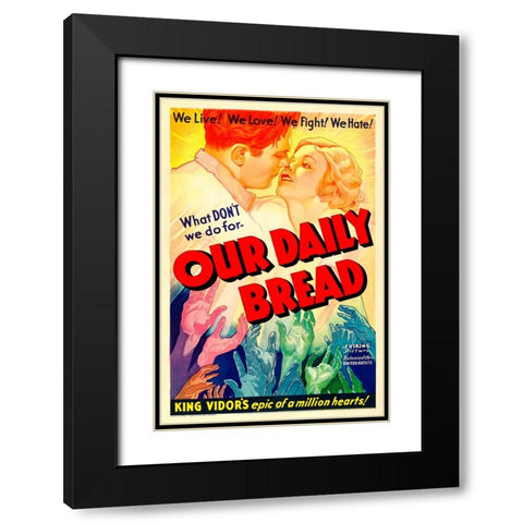 Our Daily Bread-1934 Black Modern Wood Framed Art Print with Double Matting by Vintage Hollywood Archive