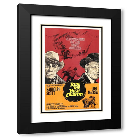Ride the High Country-1962 Black Modern Wood Framed Art Print with Double Matting by Vintage Hollywood Archive