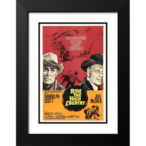 Ride the High Country-1962 Black Modern Wood Framed Art Print with Double Matting by Vintage Hollywood Archive