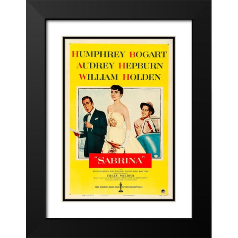 Sabrina-1954 Black Modern Wood Framed Art Print with Double Matting by Vintage Hollywood Archive