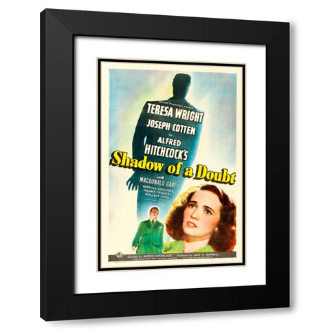 Shadow of a Doubt-1942 Black Modern Wood Framed Art Print with Double Matting by Vintage Hollywood Archive