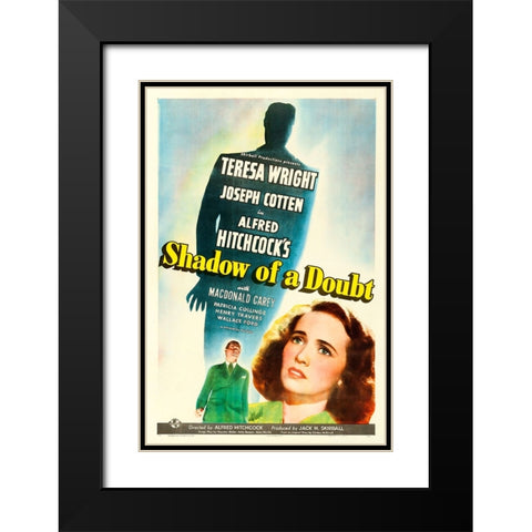 Shadow of a Doubt-1942 Black Modern Wood Framed Art Print with Double Matting by Vintage Hollywood Archive