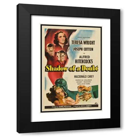 Shadow of a Doubt-1942 Black Modern Wood Framed Art Print with Double Matting by Vintage Hollywood Archive