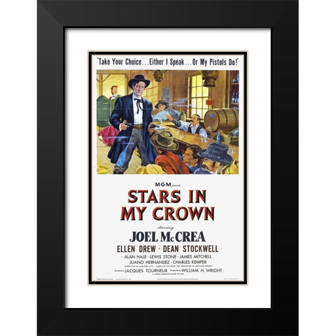 Stars in My Crown-1949 Black Modern Wood Framed Art Print with Double Matting by Vintage Hollywood Archive