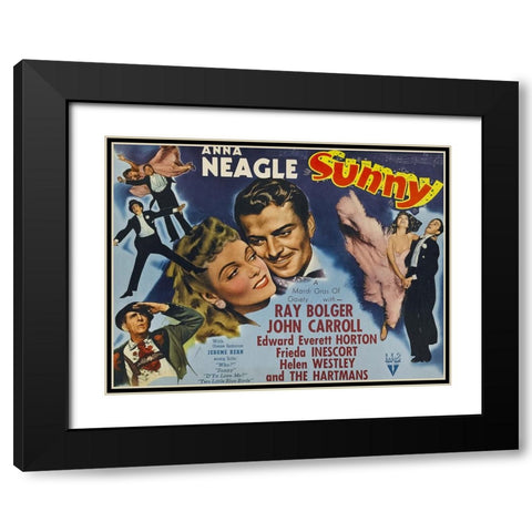 Sunny-1941 Black Modern Wood Framed Art Print with Double Matting by Vintage Hollywood Archive