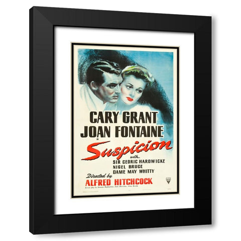 Suspicion-1941 Black Modern Wood Framed Art Print with Double Matting by Vintage Hollywood Archive