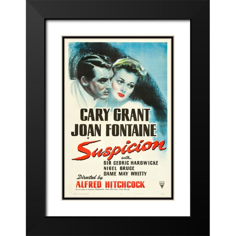 Suspicion-1941 Black Modern Wood Framed Art Print with Double Matting by Vintage Hollywood Archive