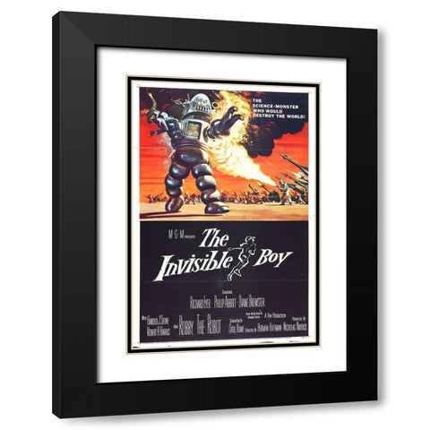 The Invisible Boy-1956 Black Modern Wood Framed Art Print with Double Matting by Vintage Hollywood Archive