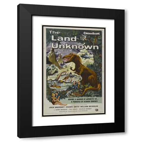 The Land Unknown-1957 Black Modern Wood Framed Art Print with Double Matting by Vintage Hollywood Archive