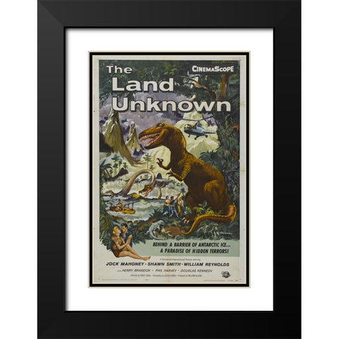 The Land Unknown-1957 Black Modern Wood Framed Art Print with Double Matting by Vintage Hollywood Archive