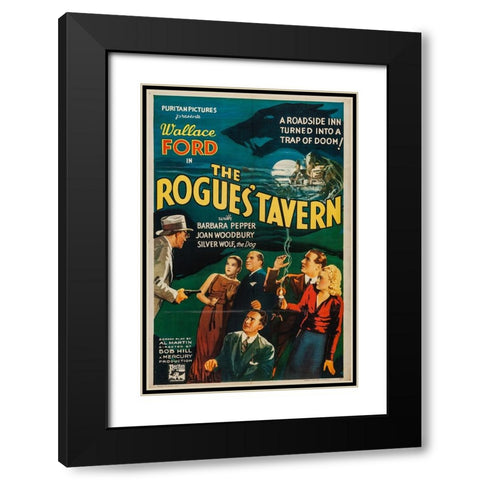 The Rogues Tavern-1936 Black Modern Wood Framed Art Print with Double Matting by Vintage Hollywood Archive