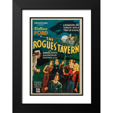 The Rogues Tavern-1936 Black Modern Wood Framed Art Print with Double Matting by Vintage Hollywood Archive