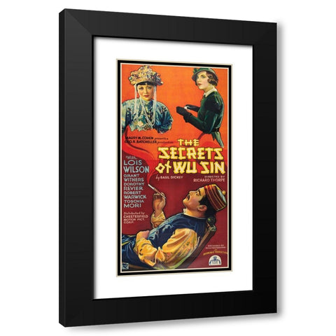 The Secrets of Wu Sin-1932 Black Modern Wood Framed Art Print with Double Matting by Vintage Hollywood Archive