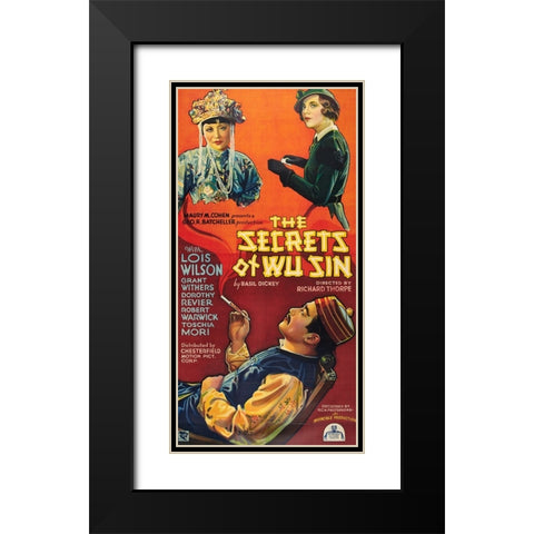 The Secrets of Wu Sin-1932 Black Modern Wood Framed Art Print with Double Matting by Vintage Hollywood Archive