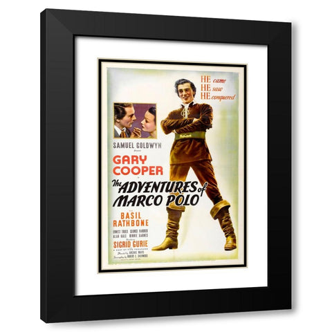 The Adventures of Marco Polo-1938 Black Modern Wood Framed Art Print with Double Matting by Vintage Hollywood Archive