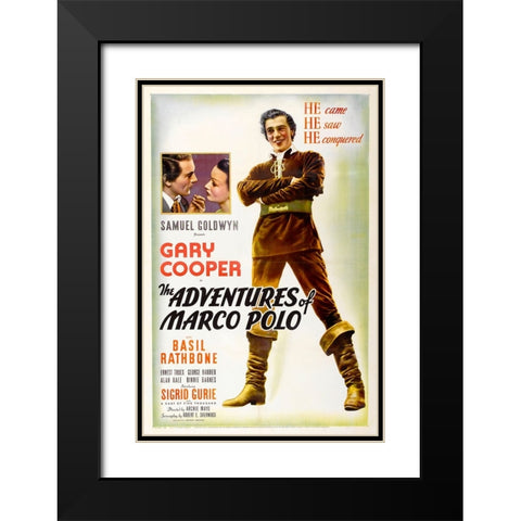 The Adventures of Marco Polo-1938 Black Modern Wood Framed Art Print with Double Matting by Vintage Hollywood Archive