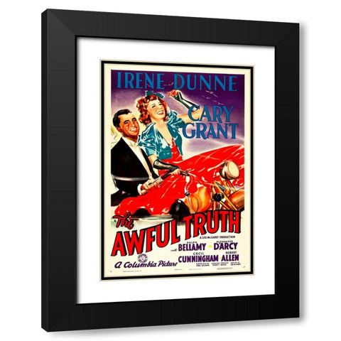 The Awful Truth-1937 Black Modern Wood Framed Art Print with Double Matting by Vintage Hollywood Archive