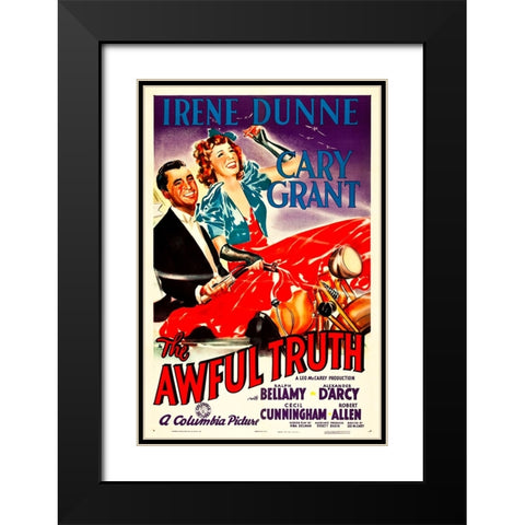 The Awful Truth-1937 Black Modern Wood Framed Art Print with Double Matting by Vintage Hollywood Archive
