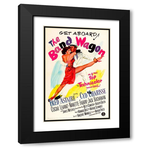 The Band Wagon-1953 Black Modern Wood Framed Art Print with Double Matting by Vintage Hollywood Archive