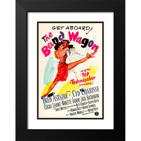 The Band Wagon-1953 Black Modern Wood Framed Art Print with Double Matting by Vintage Hollywood Archive