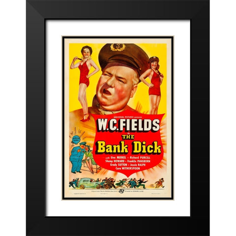 The Bank Dick-1940 Black Modern Wood Framed Art Print with Double Matting by Vintage Hollywood Archive