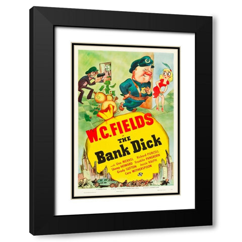 The Bank Dick-1940 Black Modern Wood Framed Art Print with Double Matting by Vintage Hollywood Archive
