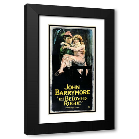 The Beloved Rogue Black Modern Wood Framed Art Print with Double Matting by Vintage Hollywood Archive