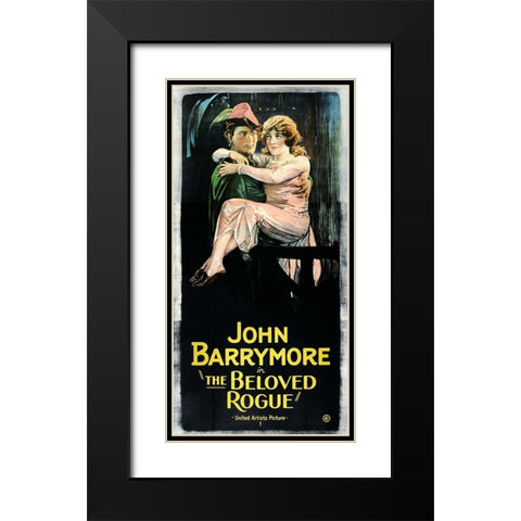 The Beloved Rogue Black Modern Wood Framed Art Print with Double Matting by Vintage Hollywood Archive