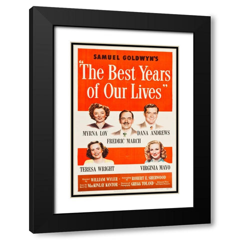 The Best Years of Our Lives-1946 Black Modern Wood Framed Art Print with Double Matting by Vintage Hollywood Archive