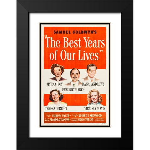 The Best Years of Our Lives-1946 Black Modern Wood Framed Art Print with Double Matting by Vintage Hollywood Archive