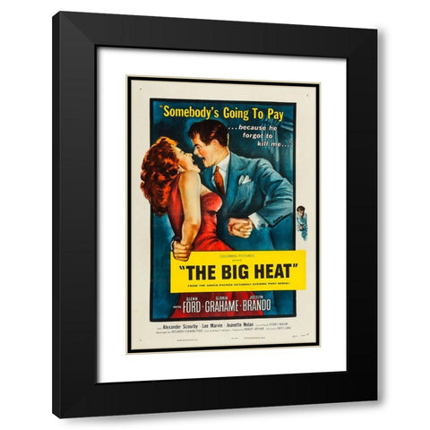 The Big Heat-1953 Black Modern Wood Framed Art Print with Double Matting by Vintage Hollywood Archive