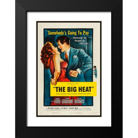 The Big Heat-1953 Black Modern Wood Framed Art Print with Double Matting by Vintage Hollywood Archive