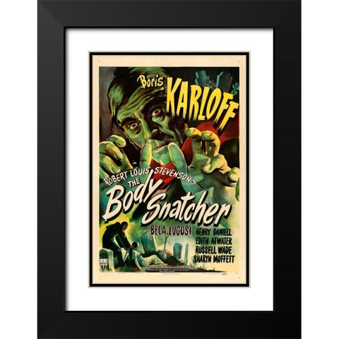 The Body Snatcher-1945 Black Modern Wood Framed Art Print with Double Matting by Vintage Hollywood Archive