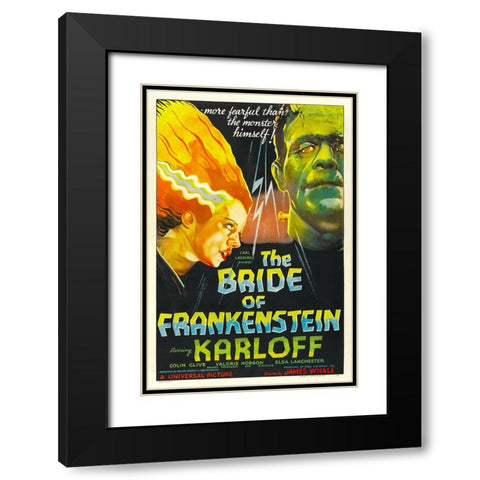 The Bride of Frankenstein-1935 Black Modern Wood Framed Art Print with Double Matting by Vintage Hollywood Archive