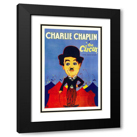 The Circus-1928 Black Modern Wood Framed Art Print with Double Matting by Vintage Hollywood Archive
