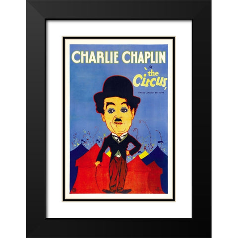 The Circus-1928 Black Modern Wood Framed Art Print with Double Matting by Vintage Hollywood Archive