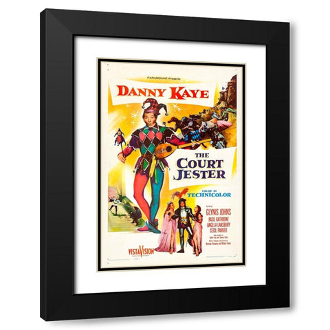 The Court Jester-1955 Black Modern Wood Framed Art Print with Double Matting by Vintage Hollywood Archive
