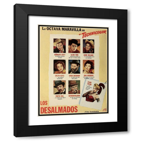 The Desperadoes-1943 Black Modern Wood Framed Art Print with Double Matting by Vintage Hollywood Archive