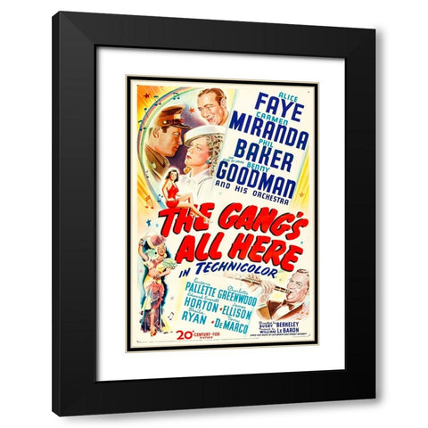 The Gangs All Here-1943 Black Modern Wood Framed Art Print with Double Matting by Vintage Hollywood Archive
