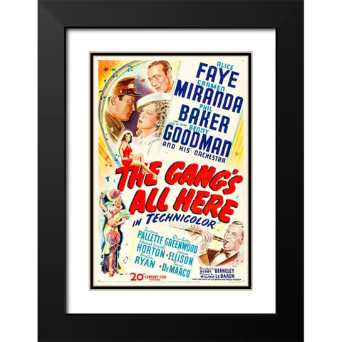 The Gangs All Here-1943 Black Modern Wood Framed Art Print with Double Matting by Vintage Hollywood Archive