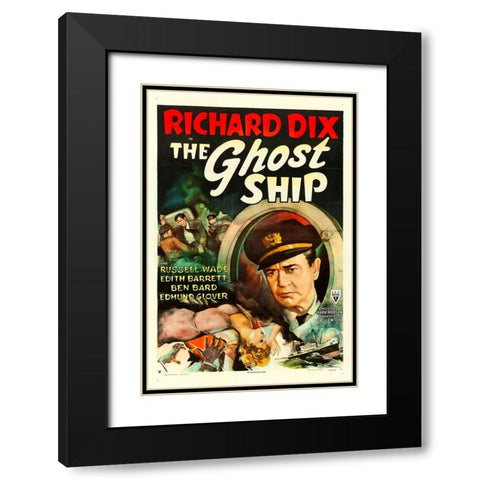 The Ghost Ship-1943 Black Modern Wood Framed Art Print with Double Matting by Vintage Hollywood Archive