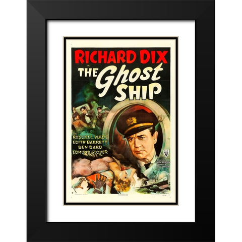 The Ghost Ship-1943 Black Modern Wood Framed Art Print with Double Matting by Vintage Hollywood Archive